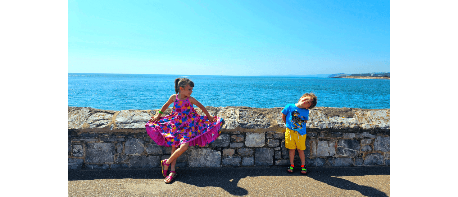 Ange kids preloved outfits at the seaside